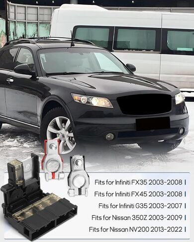 24380-79913 Battery Fuse and 24340-7F000 Positive Battery Terminal Clamp, Fit for Nissan 350Z 2003-2009 NV200 2013-2022 Fit for Infiniti FX35 FX45 2003-2008 G35 2003-2007 in Saudi Arabia