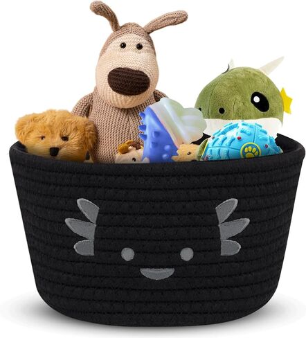 Small Storage Basket, Cute Baby Toy Storage Basket, Frog Cotton Rope Woven Baskets for Nursery, Blanket Basket Organize Laundry Baby Basket for Gift｜Cat Dog Bin Toys in Saudi Arabia