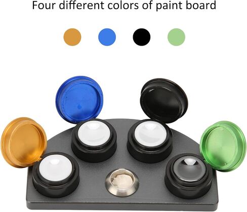 Watch Oil Cup 4 Dish Watch Grease Cup Holders, Oil Cup Stand Watch Grease Storage Dish with Lid Proof Wear Alloy and Ceramic, Watch Repairing Accessory Oil Cup Stand in Saudi Arabia