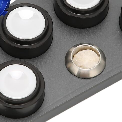 Watch Oil Cup 4 Dish Watch Grease Cup Holders, Oil Cup Stand Watch Grease Storage Dish with Lid Proof Wear Alloy and Ceramic, Watch Repairing Accessory Oil Cup Stand in Saudi Arabia