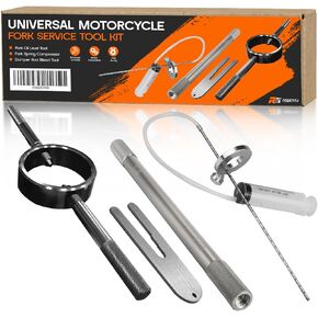 Universal Motorcycle Fork Service Tool Kit,（Fork Oil Level Tool,Fork Spring Compressor） Fork Maintenance Tool Set for Most Upside Down Street Bike Motorcycle Forks in Kuwait