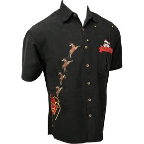 Bamboo Cay Men's Peekaboo Santa Embroidered Shirt in Saudi Arabia