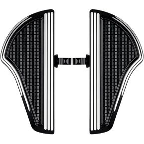 Shark Fin Chrome Front Driver Floorboard Foot Peg Motorcycle Mount Footboards for Harley Touring Road king Street Electra Glide FLHT FLHX Softail FL Trike in Saudi Arabia