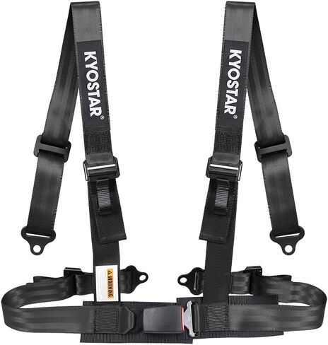 Kyostar 4 point Harness Seat Belt with 2'' Ultra Soft Heavy Duty Shoulder Pads Fits Go Kart,UTV,ATV,Racing in Kuwait