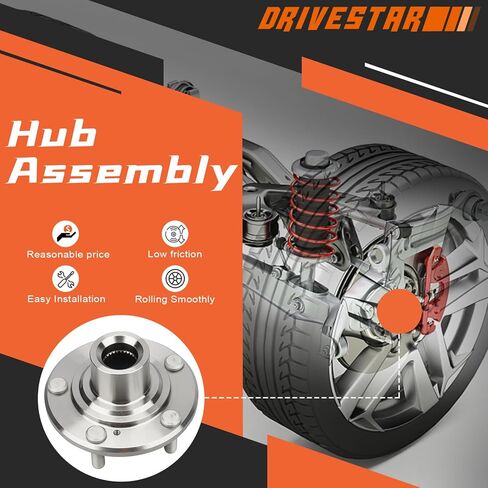 (زوج) Drivestar 44600-TA0-A00 Front Wheel Hub Driver أو Passenger 2012-2015 لـ Honda Crosstour ، 2008-2012 لـ Honda Accord ، 2010-2011 لـ Honda Accord Crosstour ، 2009-2014 for Acura TSX in Saudi Arabia