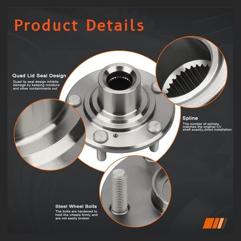 (زوج) Drivestar 44600-TA0-A00 Front Wheel Hub Driver أو Passenger 2012-2015 لـ Honda Crosstour ، 2008-2012 لـ Honda Accord ، 2010-2011 لـ Honda Accord Crosstour ، 2009-2014 for Acura TSX in Saudi Arabia