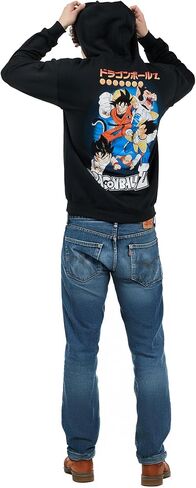 BioWorld Dragon Ball Z الشخصيات المفضلة للبالغين الأسود مزدوج الوجه هوديي in Saudi Arabia
