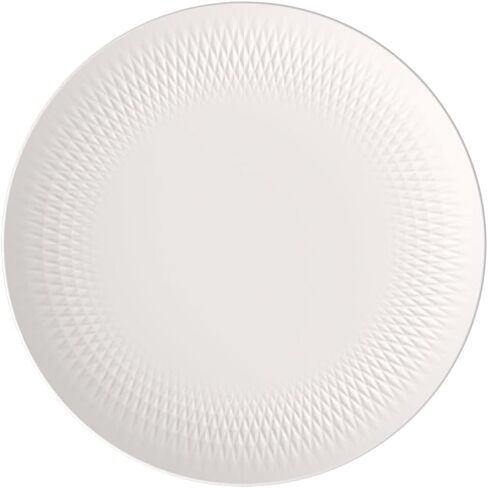 Villeroy & Boch Manufacture Collier Blanc، وعاء أنيق للفواكه والديكور، بورسلين فاخر، غسيل يدوي، أبيض in Saudi Arabia
