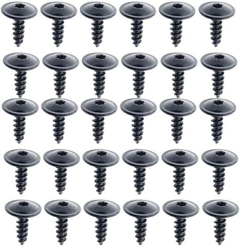 10pcs Universal Black Selping Self-Hexalobular Docket Procks M4.8 رأس كبير للسيارات حماية محرك Fender للدراجات النارية (10pcs) in Kuwait