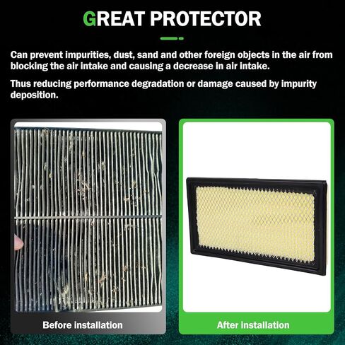 SCITOO 1pc Replacement Engine Air Filter for Ford Edge Explorer Flex Fusion Police Interceptor Sedan Utility Taurus X for Lincoln Aviator MKS MKT MKX MKZ for Mazda 6 CX-9 for Mercury Sable CA10242 in Saudi Arabia