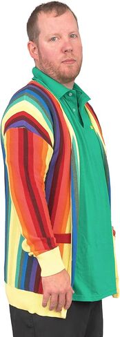 Golf Rainbow Cardigan Sweater Caddy Halloween Costume Cosplay in Saudi Arabia