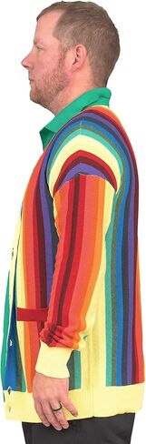 Golf Rainbow Cardigan Sweater Caddy Halloween Costume Cosplay in Saudi Arabia