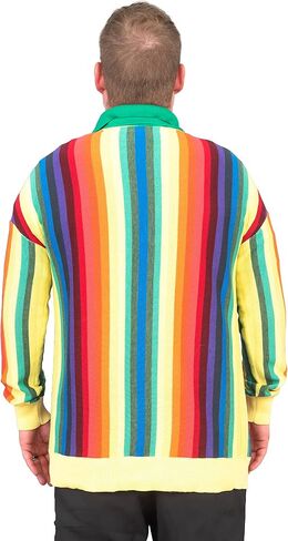 Golf Rainbow Cardigan Sweater Caddy Halloween Costume Cosplay in Saudi Arabia