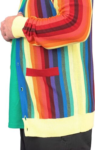 Golf Rainbow Cardigan Sweater Caddy Halloween Costume Cosplay in Saudi Arabia