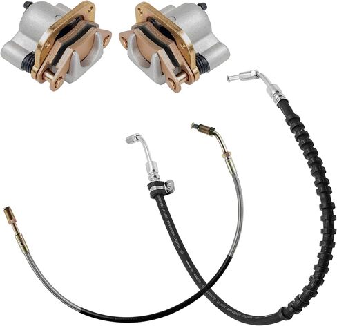Caltric Brake Caliper W / Pad & Line متوافق مع Polaris Xpress 300 1996-1999 / Xpress 400 1996-1997 / Xplorer 300 1996-1999 / Magnum 425 2x4 1995-1998 / Magnum 325 4x4 2000 أمامي يمين يسار اليمين in Saudi Arabia