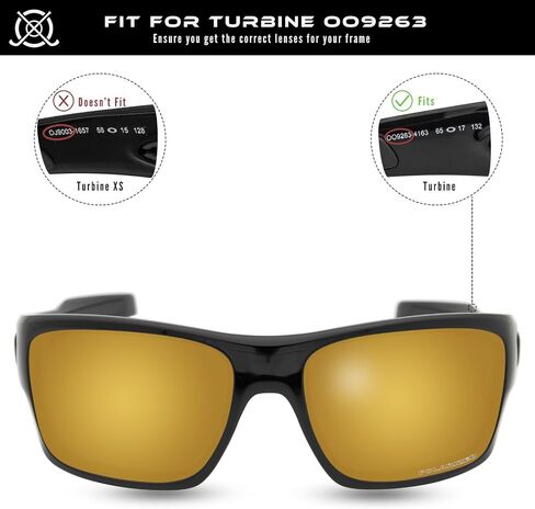 SOLODAD Replacement Lenses for Oakley Turbine OO9263 Sunglasses Polarized in Kuwait