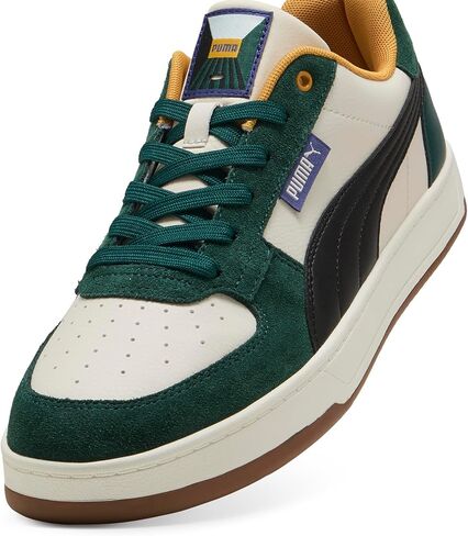 حذاء رياضي رجالي من PUMA Caven 2.0، أبيض-ذهبي-صمغ، 8 in Saudi Arabia