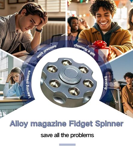 Alloy Metal Fidget Spinner with CNC Precision,High-Speed Bearing & Weight Adjustable Design,Premium Metal EDC Toy for Stress Relief,Easter Basket Stuffers in Kuwait
