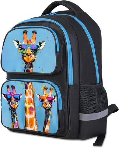 حقيبة ظهر للأطفال للبنات- 3pcs 17 ″ حقائب الظهر مع مربع الغداء لمدرسة Toddle الابتدائية المتوسطة- حقيبة الطلاب للأعمار 6-18 Fox Bookbag Pack Back in Saudi Arabia