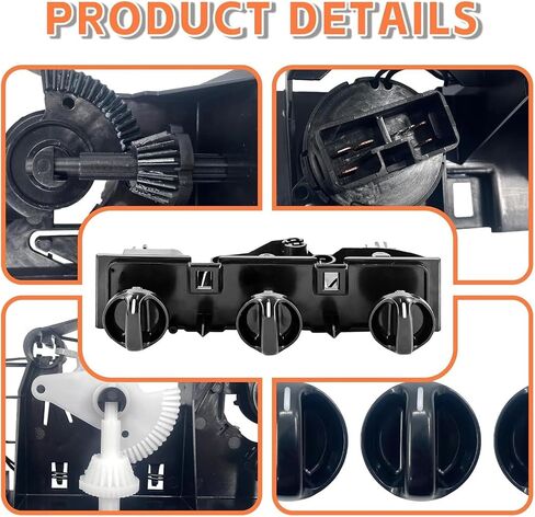 A/C Heater Climate Control Switch Module Panel with 3 Knobs Compatible with Toyota Tundra 2000-2006 3.4L 4.0L V6/ 4.7L V8 Replace 55910-0C010 55905-0C010 in Saudi Arabia