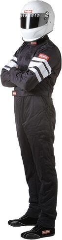 RaceQuip 120005RQP 120 Series 1-Pc Driving Suit SFI 3.2A/5 Black/White Large in Saudi Arabia