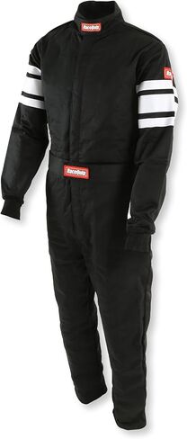 RaceQuip 120005RQP 120 Series 1-Pc Driving Suit SFI 3.2A/5 Black/White Large in Kuwait