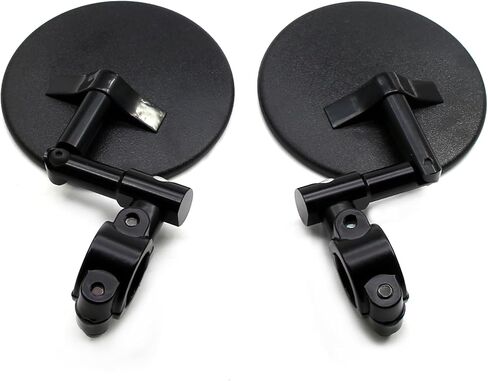 MZS Motorcycle Handlebar Mirrors, Foldable Bar End Mirror M8 Thread with 7/8 Handlebars Mount Fit for Motorbike Street Dirt Electric Bike E-bike Adventure Scooter ATV Quad in Saudi Arabia