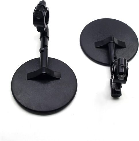 MZS Motorcycle Handlebar Mirrors, Foldable Bar End Mirror M8 Thread with 7/8 Handlebars Mount Fit for Motorbike Street Dirt Electric Bike E-bike Adventure Scooter ATV Quad in Saudi Arabia
