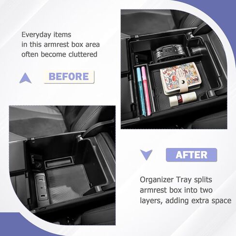 Center Console Organizer Tray Compatible with 2025 2024 2023 2022 2021 Acura TLX Accessories, Armrest Storage Box For TLX Cover Glove Divider Middle Console Organizer in Saudi Arabia