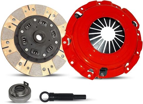 Clutch Kit Works With Mitsubishi Eclipse Spyder Gs Se Hatchback Convertible 2006-2012 2.4L 2378CC l4 GAS SOHC Naturally Aspirated (Dual Facing Disc Stage 3; 05-129R) in Saudi Arabia
