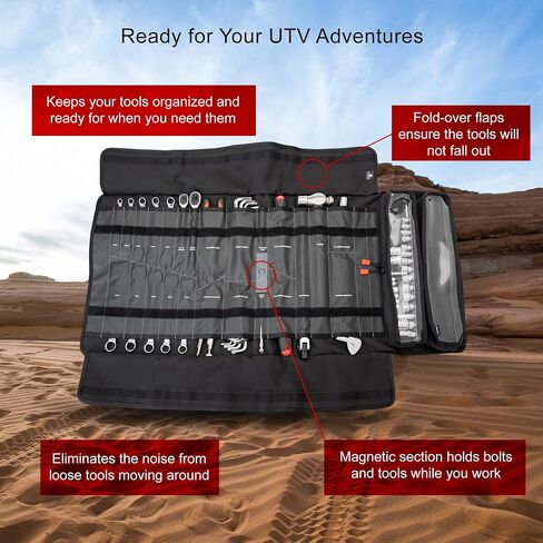 TUSK UTV Tool Roll Kit مع أدوات إزالة الحزام متوافقة مع Polaris RZR Pro R/R4 2022-2025/Pro XP/XP4 2021-2025/Turbo R/R4 2022-2024 in Kuwait
