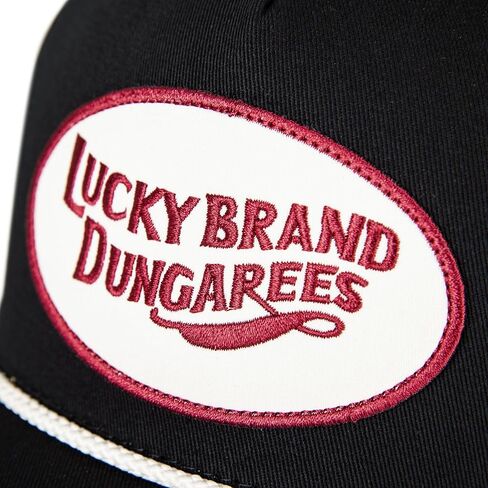 Lucky Brand Snapback Hat | Adjustable | Baseball Cap | Retro | American Heritage | 5 Panel Design | Cotton Canvas in Saudi Arabia