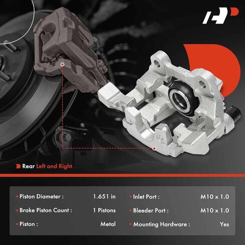 A-Premium Disc-Discipers Assembly مع قوس متوافق مع Mercedes-Benz X204 Series GLK250 2013-2015 ، GLK350 2010-2015-سائق خلفي وجانب الركاب ، مجموعة 2-PC in Saudi Arabia