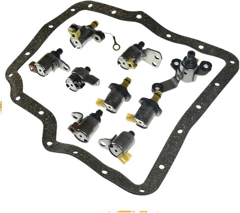 1Set Shift Solenoid Set Gasket Transmission N88 N89 N90 N91 N92 N93 N281 N282 N283 Compatible For Ford Compatible For Mazda 2002-2005 2.5L JF506E in Kuwait