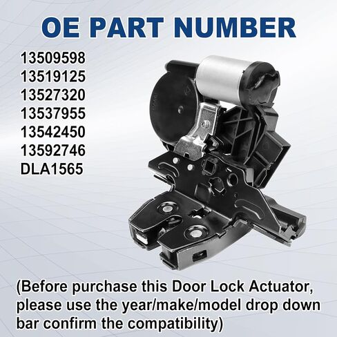 13537955 مشغل مزلاج Leach Leach -Latch - متوافق مع 2015-2023 Chevy Suburban ، Equinox ، Cadillac Escalade ، GMC Yukon ، Terrain. يحل محل 13519125 in Saudi Arabia