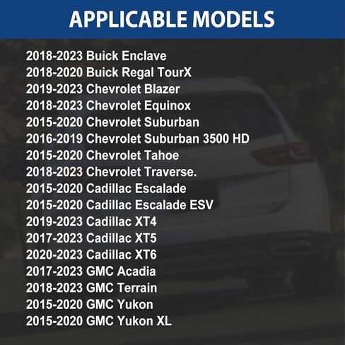 13537955 مشغل مزلاج Leach Leach -Latch - متوافق مع 2015-2023 Chevy Suburban ، Equinox ، Cadillac Escalade ، GMC Yukon ، Terrain. يحل محل 13519125 in Saudi Arabia