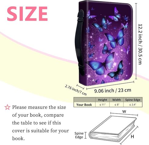 Bible Covers for Women, PU Leather Bible Case with Pockets and Zipper, Large Size Bible Carrying Case Fits Books Up to 12.2" x 9" x 2.76", Bible Holder Bag for Man, Brown Cow in Saudi Arabia