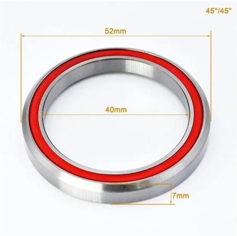 10pcs 45 °/45 ° mh p16 52mm دراجة سماعة رأس عامة تحمل 40 * 52 * 7mm محامل إصلاح الدراجات الجبلية in Kuwait