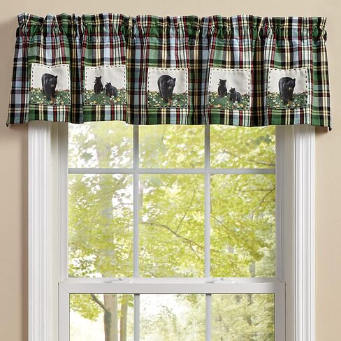 Park Designs Happy Trails Lined Bear Patch Valance 60in x 14in in Saudi Arabia