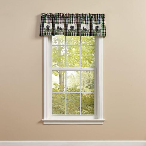 Park Designs Happy Trails Lined Bear Patch Valance 60in x 14in in Saudi Arabia