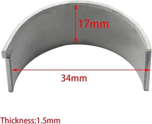 8pcs محرك الدراجات النارية جزء لـ YZF R1 YZFR1 2004 2005 2006 2007 2008 2008 2010 2011 2012-2014 Connecting Rod Bearing (Excerize 200 32mm) in Saudi Arabia