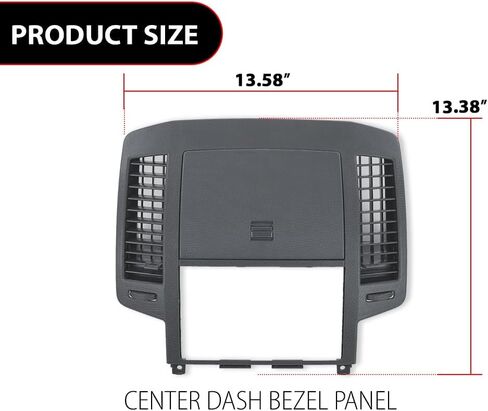 G-Plus Double Din Radio Center Kit Kit 10407815 ، Fit for Chevy Corvette C5 1997 1998 1999 2000 2001 2002 2003 2004 Carbon Fiber Black in Saudi Arabia