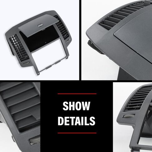 G-Plus Double Din Radio Center Kit Kit 10407815 ، Fit for Chevy Corvette C5 1997 1998 1999 2000 2001 2002 2003 2004 Carbon Fiber Black in Saudi Arabia