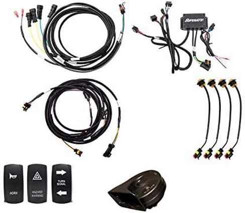 SuperATV Turn Signal Kit for 2020+ Polaris RZR PRO XP/PRO XP4 | Plug & Play | Street Legal | Easy Install | Horn & Amber LEDs | IP67 Rated | OEM Style in Saudi Arabia