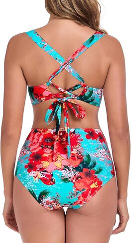 Relleciga Women's Push Up Bikini وضعت دعاوى الاستحمام الداخلية in Kuwait