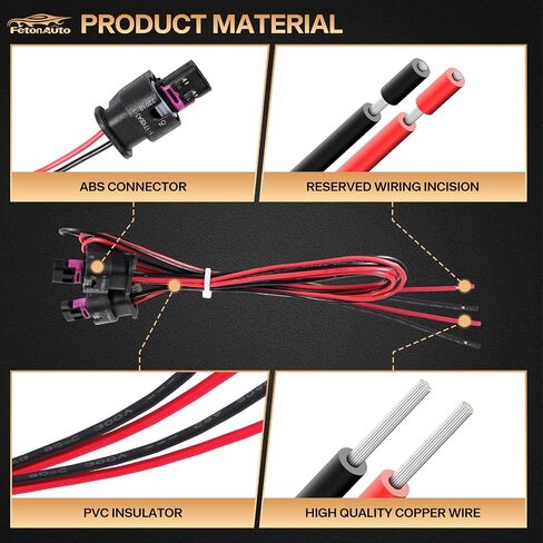 2PCS Side Marker Light Plug Connector Pigtail Wire Harness for Chrysler 300 2015-2023, for Dodge Charger 2015 2016 2017 2018 2019 2020 2021 2022 2023 in Saudi Arabia