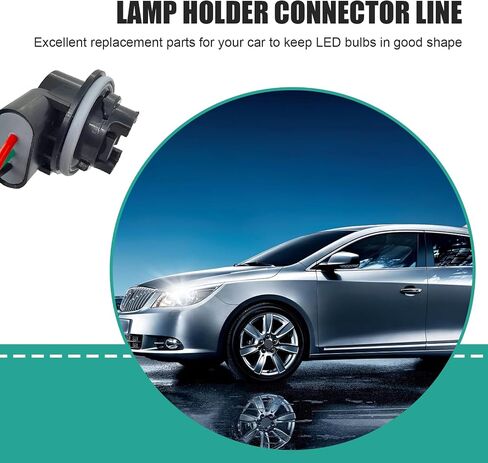 2 PCS Car Brake Light Socket, Waterproof Soft Automotive Turn Signal Light Socket Replacements, Universal Vehicle Daytime Running Light Wire Harness Pigtail (Multicolored #3157B) in Saudi Arabia