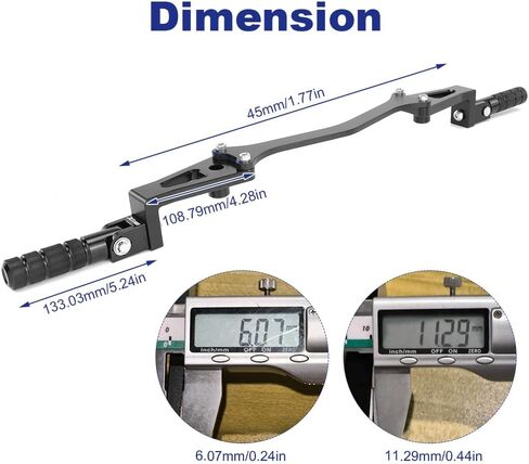 Xitomer Highway Peg Mounts Rider Footpeg Kit Compatible with YW125 Zuma 125 Highway Footpegs (2016-2021) in Saudi Arabia