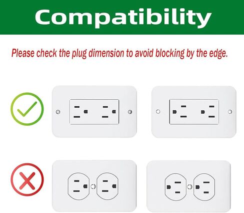 Wall Outlet Shelf,Bathroom Wall Shelves with Cord Storage,Smart Home Organizer,Wall Mount for Google Home,Homepod Mini,Echo DOT,Smartspeakers,Toothbrush (Decora-Horizontal) in Saudi Arabia