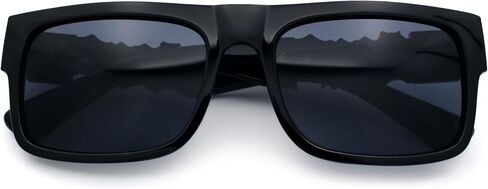 LOCS MENS BOLD GOTHIC LOOTO SCAIND ARM HORR HORN RIM Gangster All Plack Sunglasses in Saudi Arabia